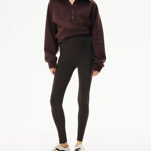 Bundle of Four maternity Leggings in Black, Charcoal, Espresso, Plum